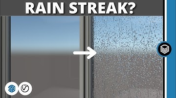 How to Create Water Droplets on Glass using Vray for SketchUp - RAIN STREAK
