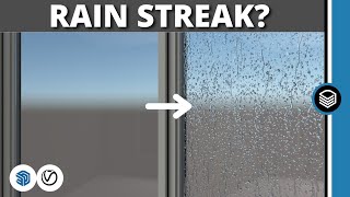 How to Create Water Droplets on Glass using Vray for SketchUp - RAIN STREAK