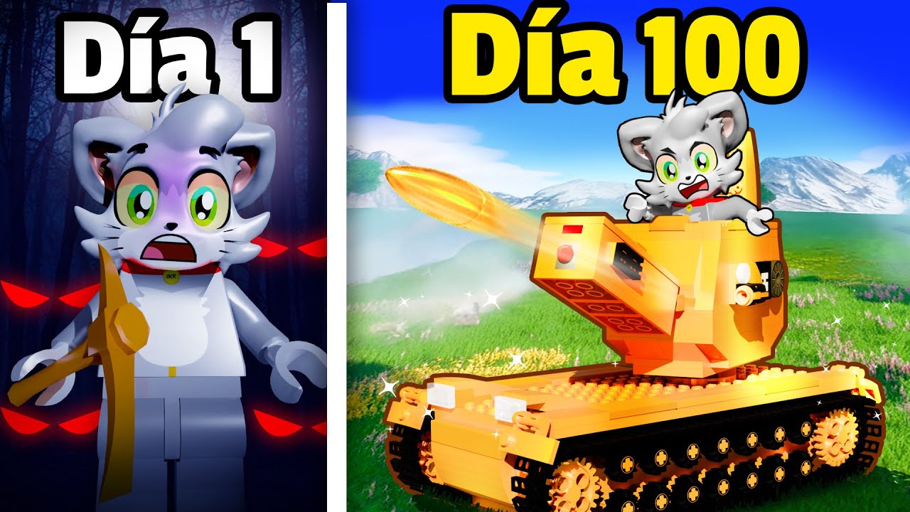 Sobreviví 100 DÍAS en un MUNDO de LEGO ⛏️🧱