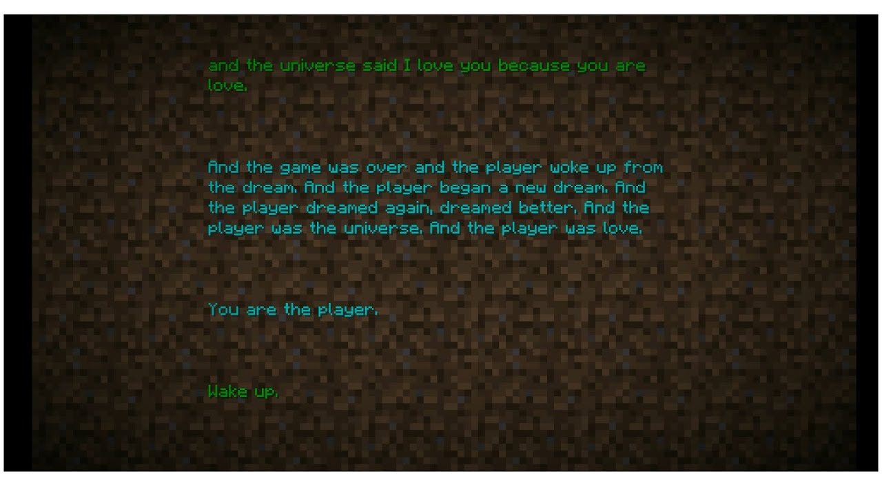 The Minecraft End Poem