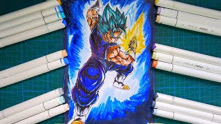 How to Draw Vegito super Saiyan Blue 💥| Step by step drawing tutorial [Dragonball Legends]