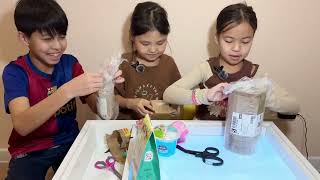 Амина мен Айшадан қызықты РАСПАКОВКА😍🎁🎁🎁 Слаймдардың түр-түрімен бірге танысайық👏🏻