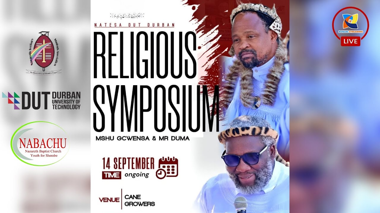 MSHU GCWENSA AND MR DUMA - NATESA DUT RELIGIOS SYMPOSIUM