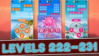 Word Bliss Levels 222 - 231 Answers