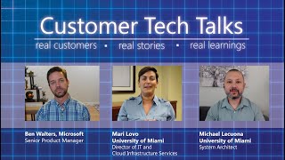 The University of Miami share how they moved their infrastructure to Azure