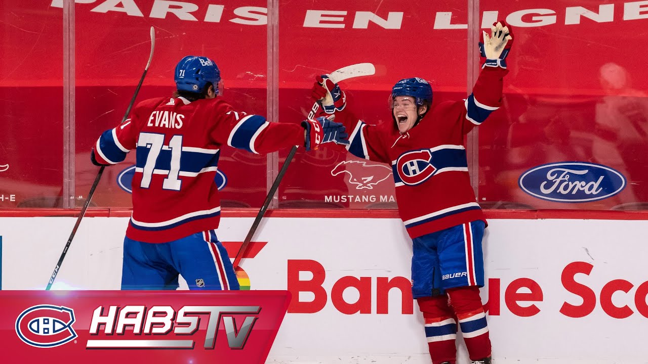 Cole Caufield scores his first NHL goal in OT