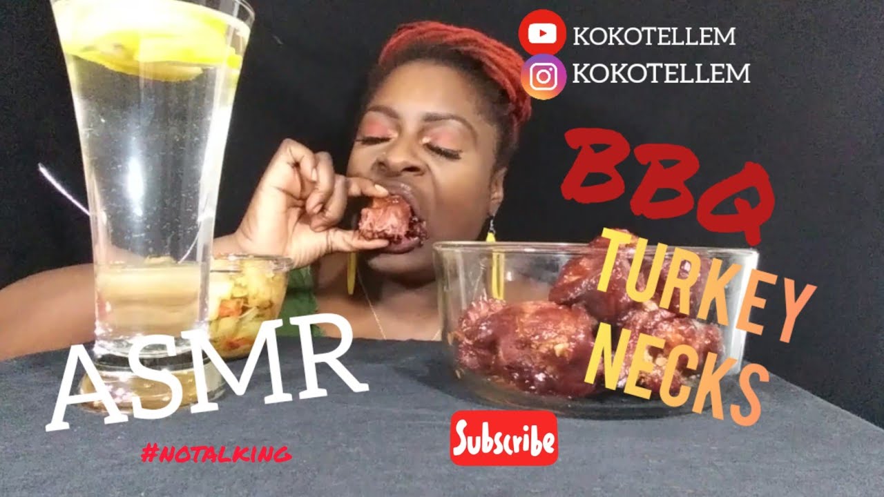 BBQ TURKEY NECKS MUKBANG YouTube