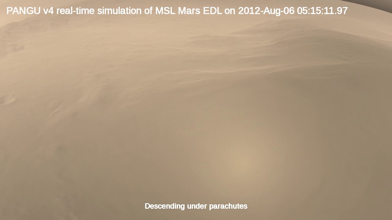 PANGU MSL/MARDI Mars EDL (41_msl_mardi_edl_720p_v2) - YouTube