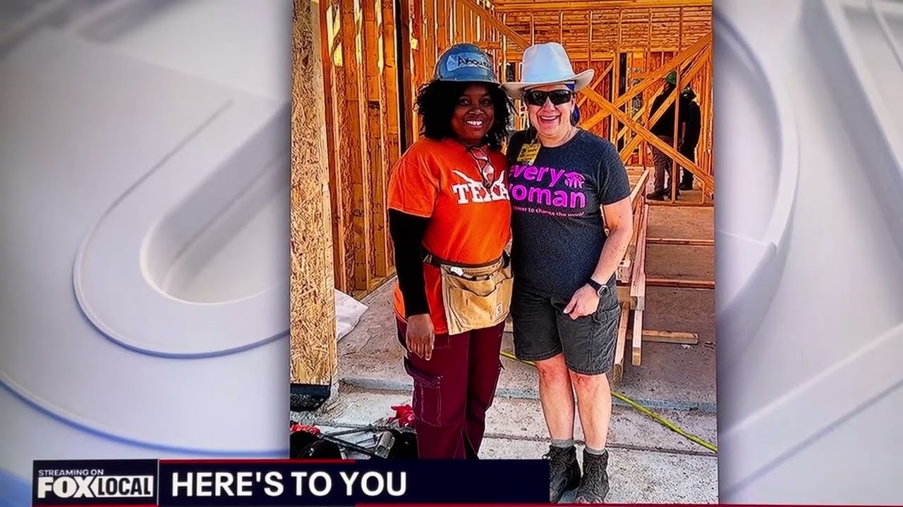 Dallas Habitat Core Volunteer Sandy Wesch - Clarice Tinsley Fox4 News Segment