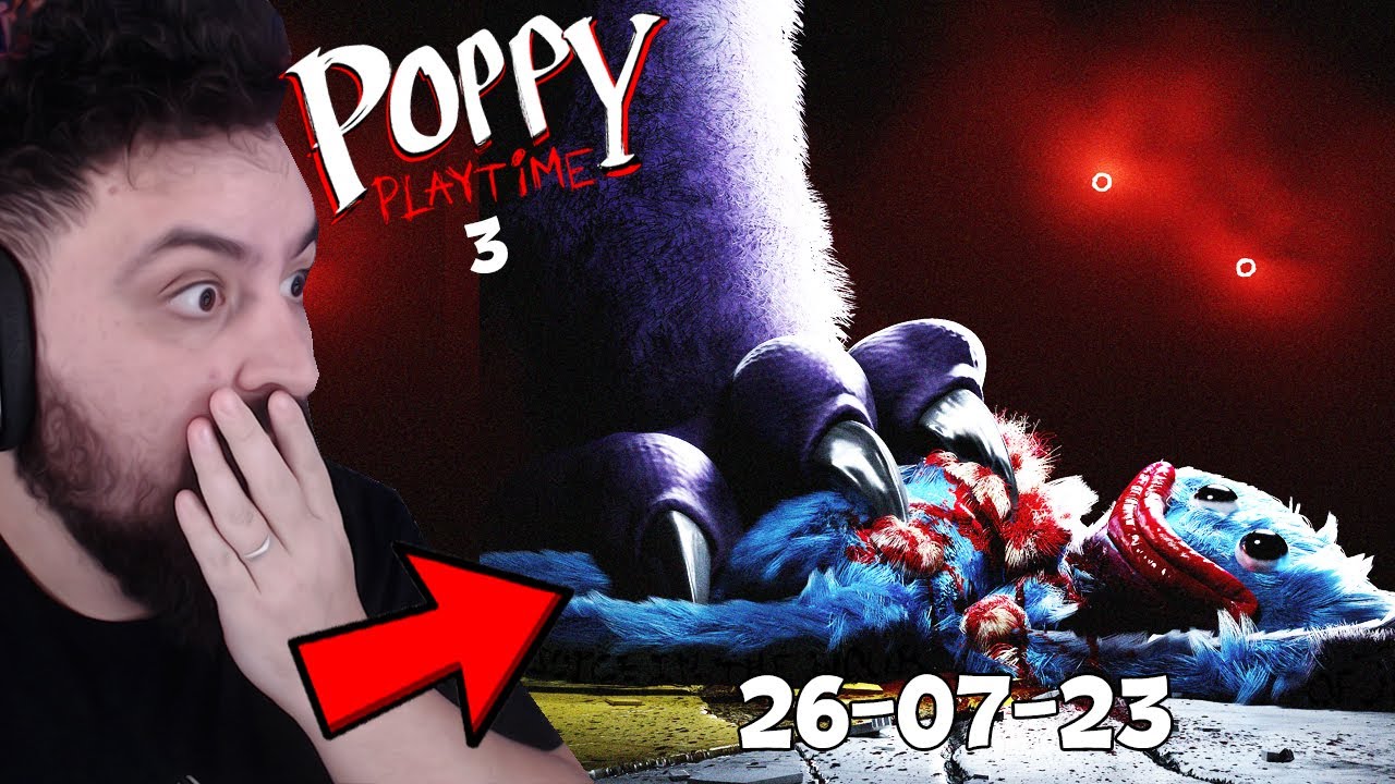 NOVO INIMIGO de POPPY PLAYTIME 3 e FINALMENTE a DATA do TRAILER do