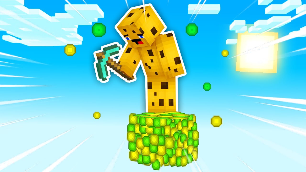 Minecraft, aber mit nur einem XP Block - YouTube