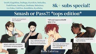 Smash or Pass?! *tops edition* 16  | 8k  subs special