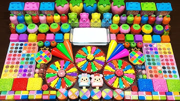 WILL YOU RELAXING WITH CLAY PIPING BAG & RAINBOW ? Mixing Random Things into Glossy Slime