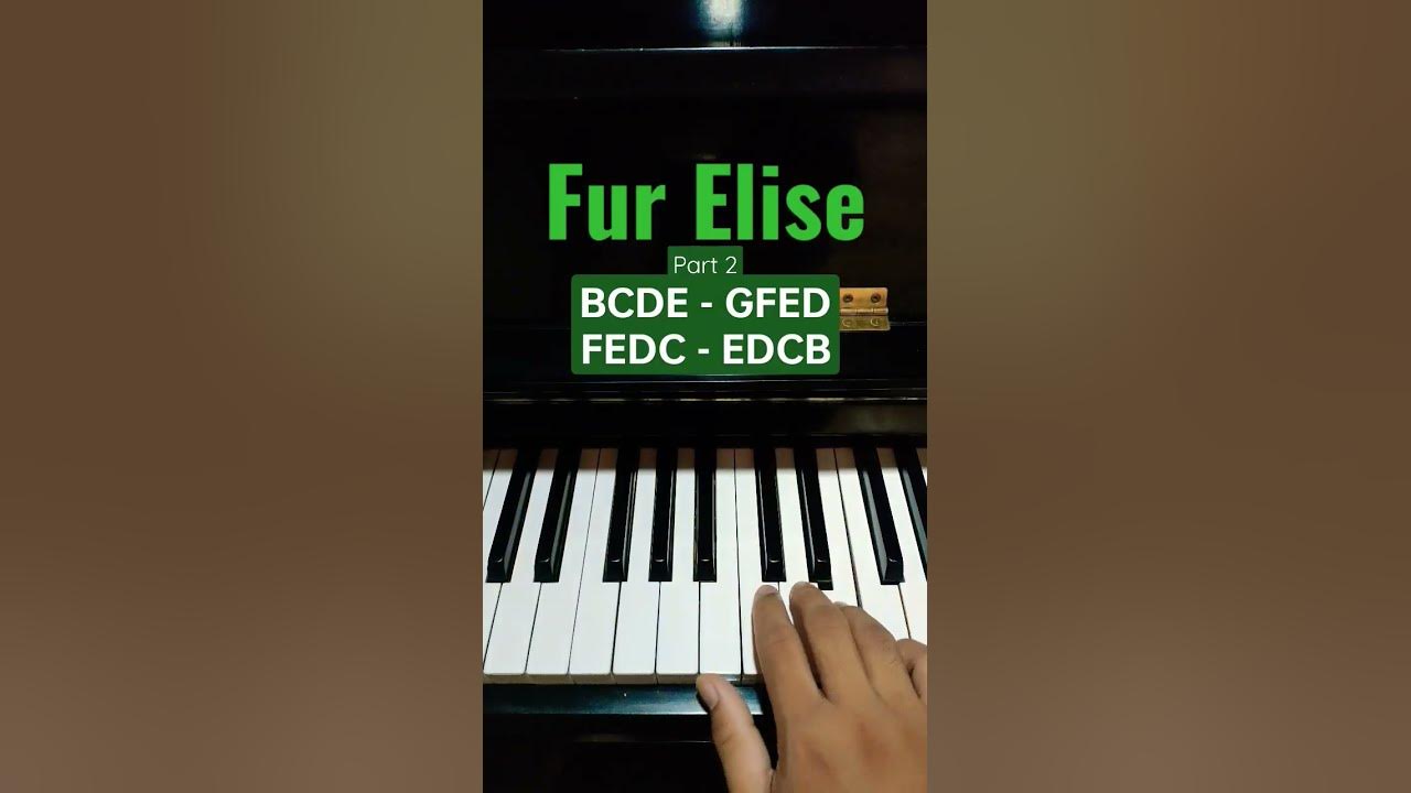 Fur Elise - (Part 2) Easy Piano Tutorial