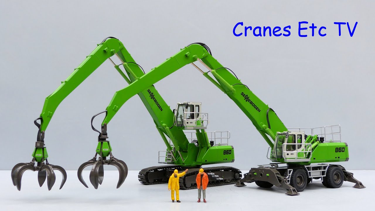 NZG Sennebogen 860 R / 860 M Material Handlers by Cranes Etc TV