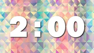 [ 2:00 ] Pastel Geometric Countdown Timer | Silent