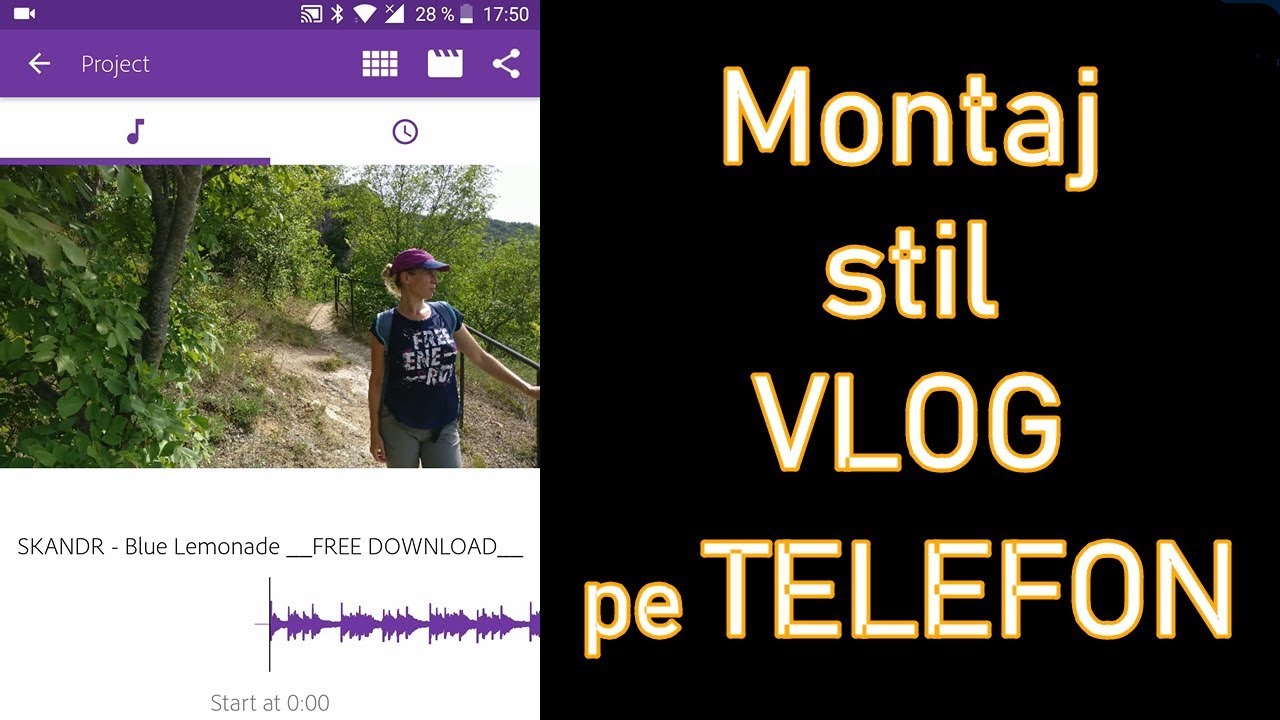 Montaj Stil Vlog Pe Telefon Cu Poze Filmări și Muzica Adobe