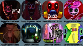 Zoonomaly Real Steam Vs Zoonomaly FanGame Mobile, Poppy Playtime 1+2+3+4 Mobile, Garten Of Banban6