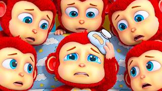 monkey is sick new compilation five little monkeys nursery