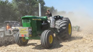 Tractors Plowing at Half Century of Progress Show 2023 | Lots of Great Tractors in the field