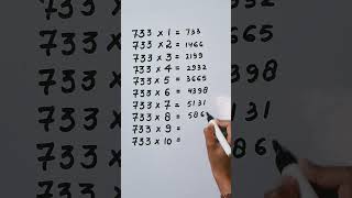 Find mistake in last digit of Table 733..🤔#reasoning