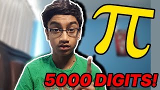 READING THE FIRST 5000 DIGITS IN PI!!!