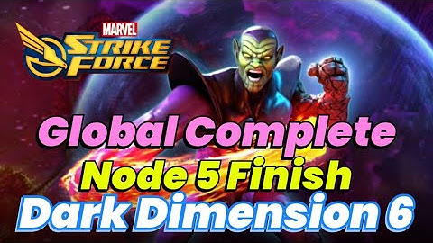Dark Dimension 6: Node 5 Part 2: GLOBAL COMPLETED w BABY APOCALYPSE TEAM! DD6 | MARVEL Strike Force
