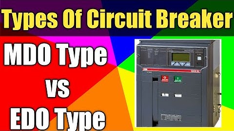 Types of Circuit Breaker | EDO Type vs MDO Type | Hindi