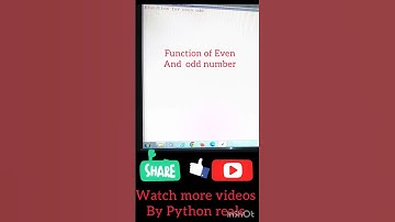 Function of Even odd number