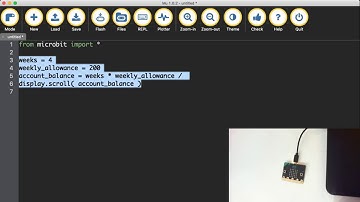 Microbit lesson 3 variables and numbers