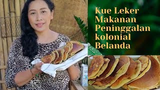 Dutch food in Indonesia | Kue Leker Dutch pancake with Indonesian taste | Kue Leker Jajanan SD