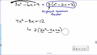 [Integrated Math III] 3-D: Revision of Factoring Profile