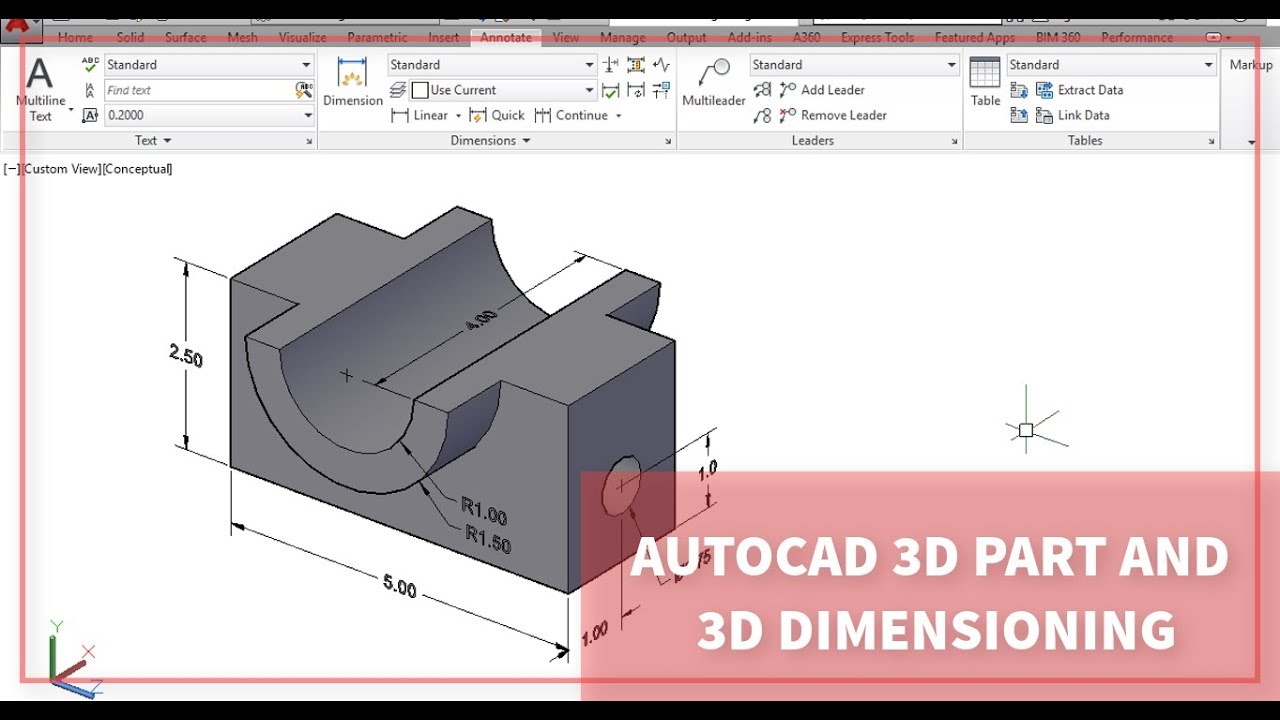 3d autocad drawing