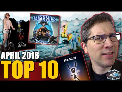 Top 10 most popular board games: April 2018