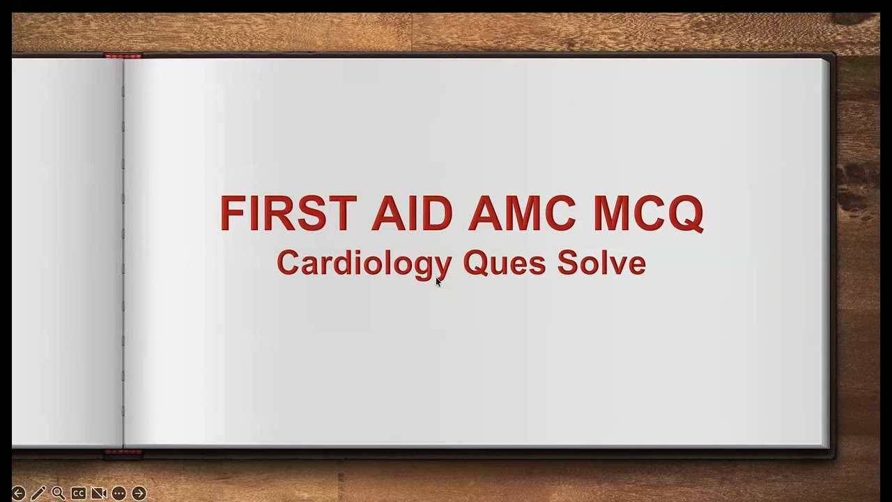 FIRST AID AMC MCQ Cardiology Question Solve (January 2026)