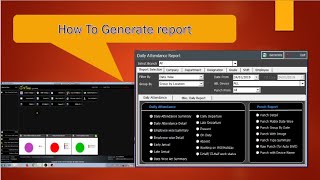 How To Generate Report in Secureye On-Time Software screenshot 5