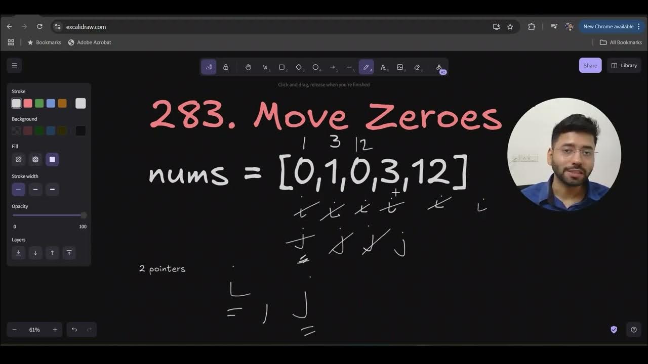Leetcode 283: Move Zeroes Solution Explained - YouTube