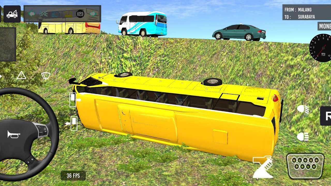 BUSSID SEASON 2 – Part 104🏔️ | Dangerous Mountain Pass | No Guardrails! 😱 Couch bus simulator 🌲