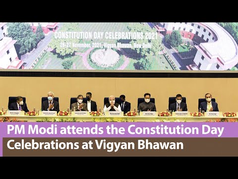 PM Modi attends Constitution Day Celebrations at Vigyan Bhawan, Delhi | PMO