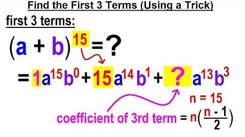 Algebra Ch 49: Binomial Theorem (15 of 18) Find the First 3 Terms (USING A TRICK)