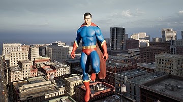 Superman Free Roam Gameplay - Unreal Engine 5 MOD