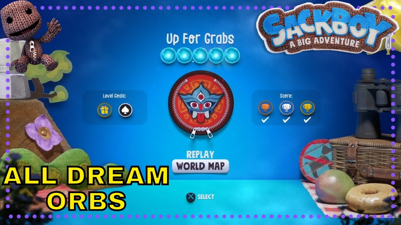 Sackboy A Big Adventure Up for Grabs All Dream Orbs YouTube Sackboy A Big Adventure Up for Grabs All Dream Orbs YouTube