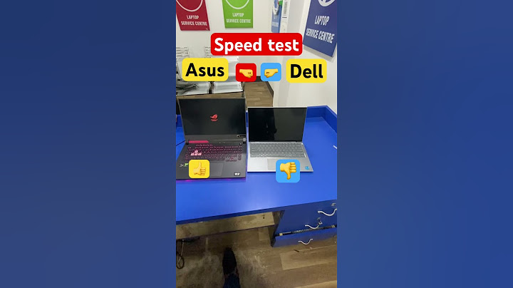 Speed test asus vs dell #laptop #asus #dell #shorts