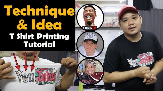 DIY Custom T-Shirts using A-SUB Light Fabric & Dark Fabric paper 