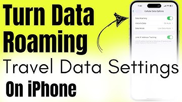How to Turn ON Data Roaming on iPhone (2025) | Travel Data Settings