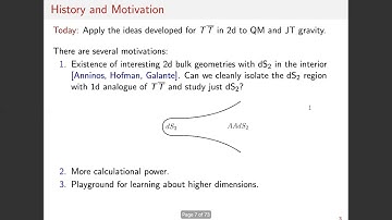 Virtual Seminar: Jorrit Kruthoff "TTbar in AdS2 and Quantum Mechanics"