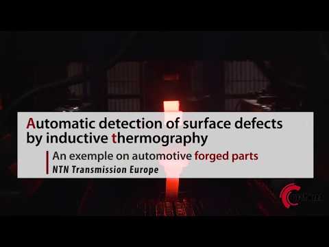Automatic detection of surface defects by inductive thermography