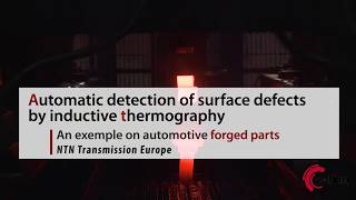 Automatic detection of surface defects by inductive thermography
