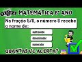 Desafie-se com o Quiz de Matemática para 6º Ano sobre Frações! 🧮