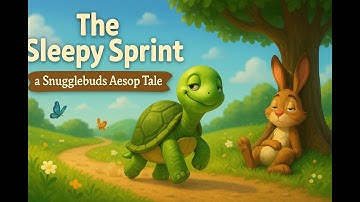 Can a Sleepy Tortoise Win the Race? | Aesops | Snugglebuds KId